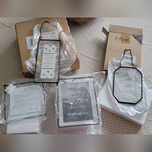 4 Glass hanging decoration frames